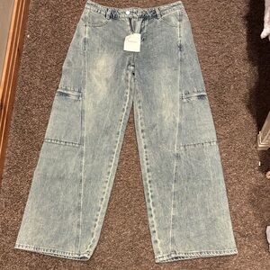 Bohme Blue Wide Leg Jeans